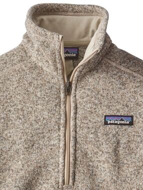 Patagonia Women XL Beige Heathered Half-Zip Pullover